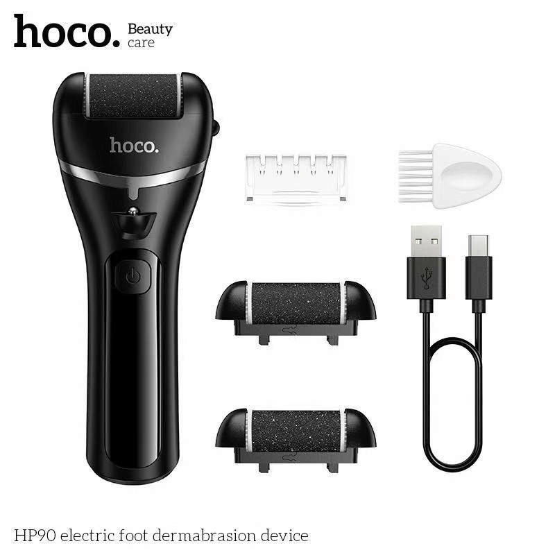 เครื่องขัดส้นเท้าไฟฟ้า HOCO HP90 หัวขัดเปลี่ยนได้ 3 แบบ ปรับมอเตอร์ได้ 3 ระดับ กันน้ำ แบตเตอรี่ 180 นาที_5