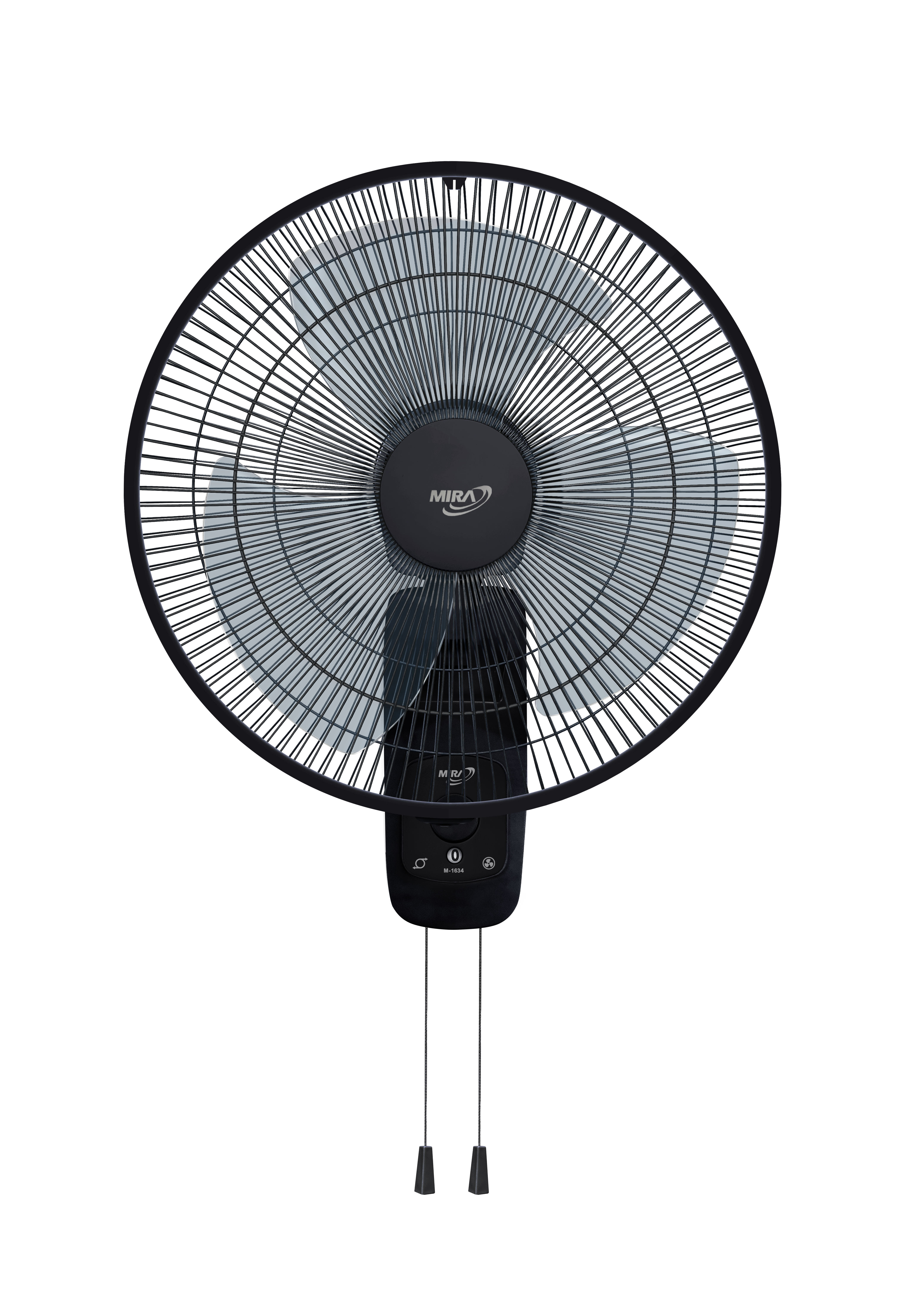 พัดลมติดผนัง 16 นิ้ว MIRA M-1634 BLACK_1