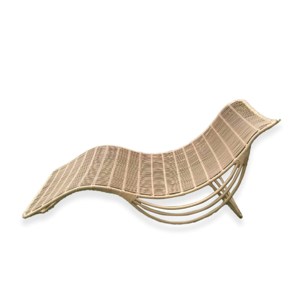 เตียงริมสระ หวายเทียม PAREENA DECOR รุ่น LUNA CURVE เตียงอาบแดด สีธรรมชาติ_0