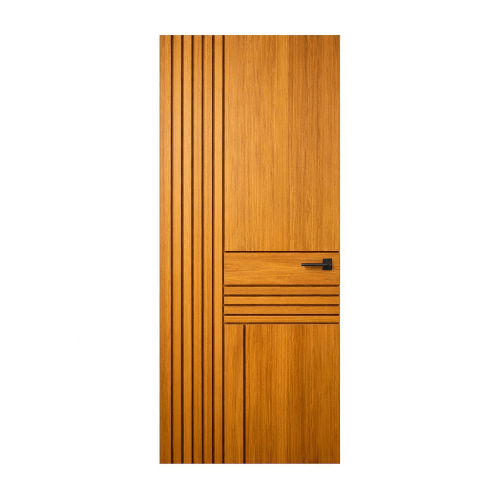 ประตูไม้สัก PAREENA DECOR รุ่น TEAK VERTICA 00372ขนาด 80X200 ซม._0