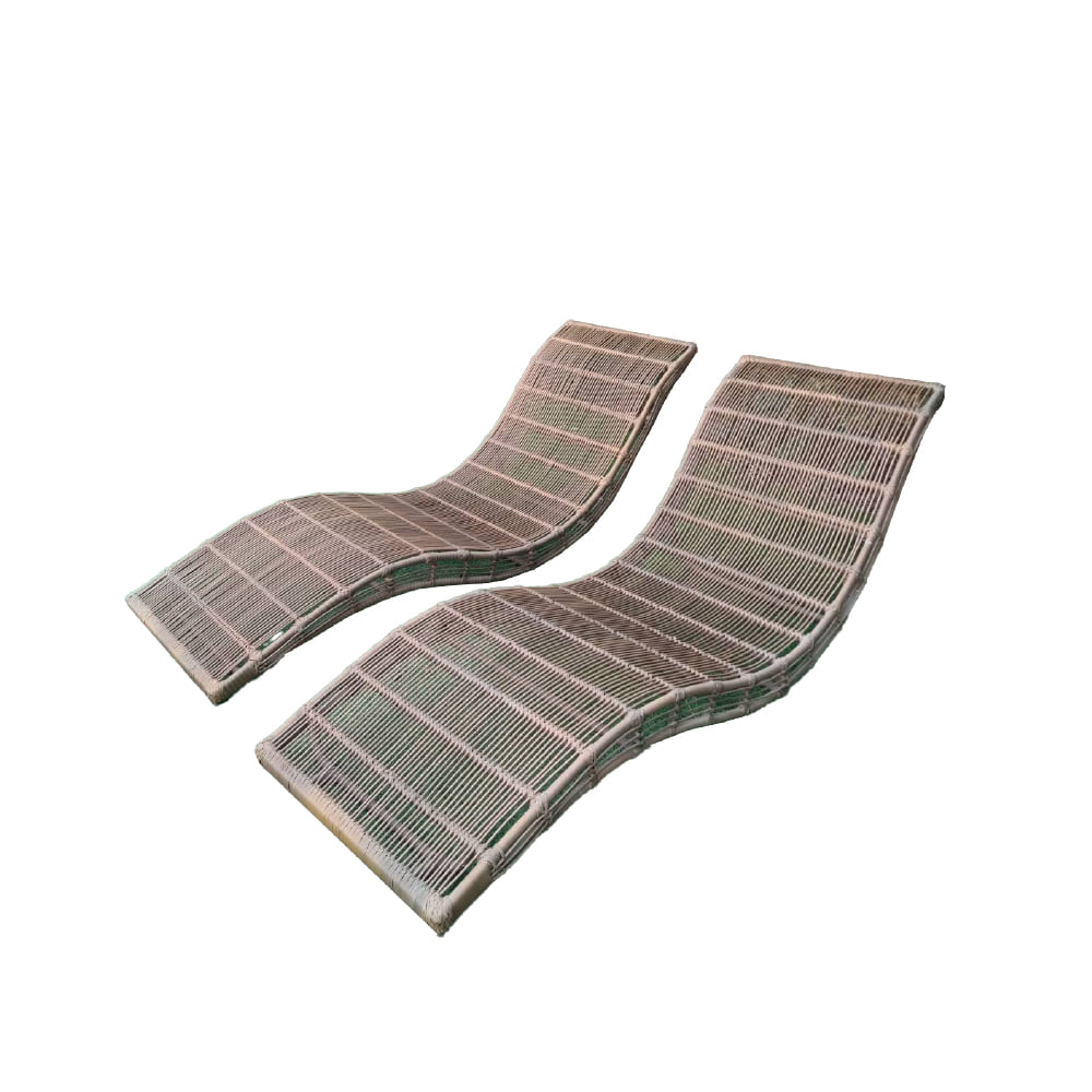 เตียงริมสระหวายเทียมแบบคู่ PAREENA DECOR WAVECURVE_0
