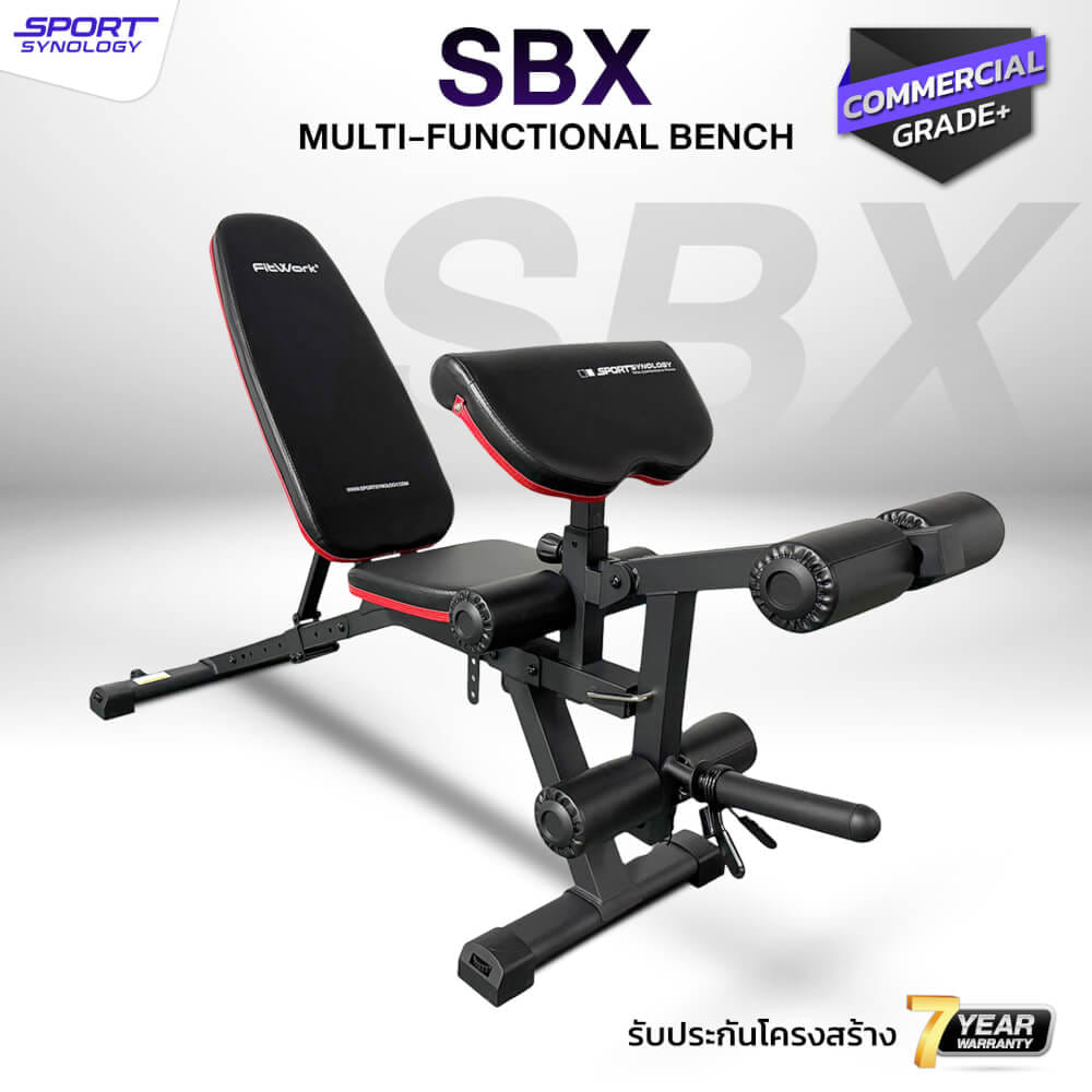 ม้านั่งปรับระดับ SPORTSYNOLOGY SBX ม้านั่งปรับระดับ พร้อมที่ล็อคขาและที่เล่นแขน_1