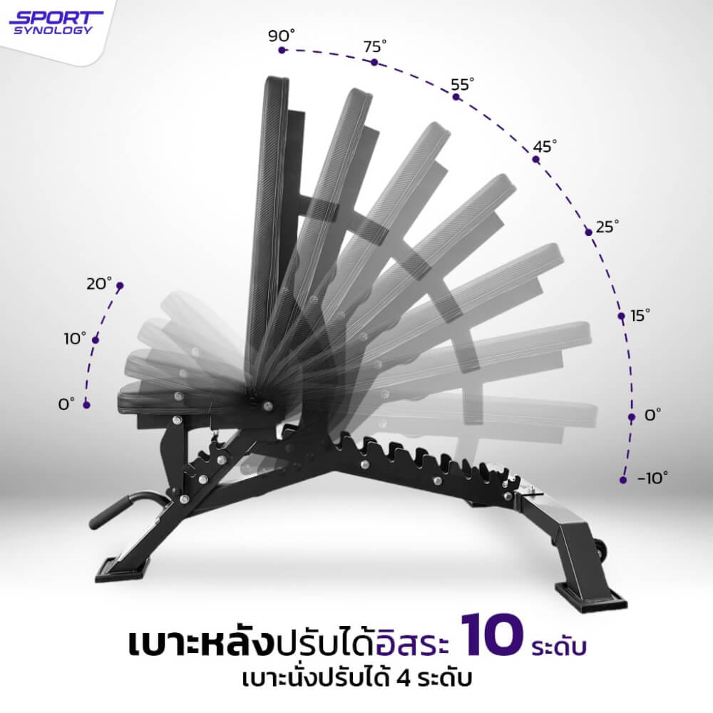 ม้านั่งปรับระดับ SPORTSYNOLOGY SB3 ม้านั่งปรับระดับ ปรับได้ 10 ระดับ_2