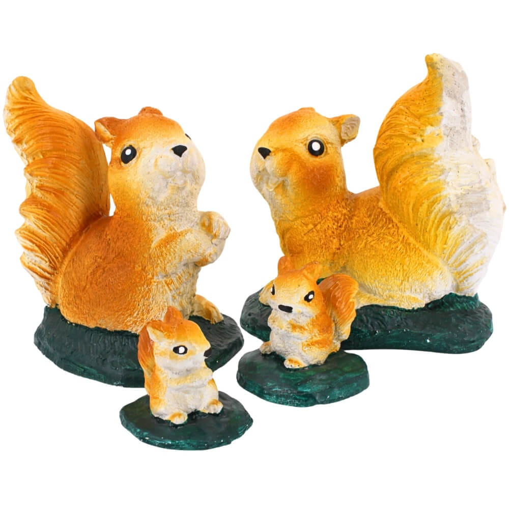 ตุ๊กตาปูนตกแต่งชุดกระรอก 4 ชิ้น KORAT SANGSUWAN POTTERY รุ่น THKSP004 18.5 ซม. หลากสี_0
