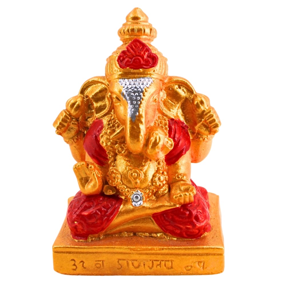 พระพิฆเนศ KORAT SANGSUWAN POTTERY รุ่น THKSP022 8 ซม. สีทอง-แดง