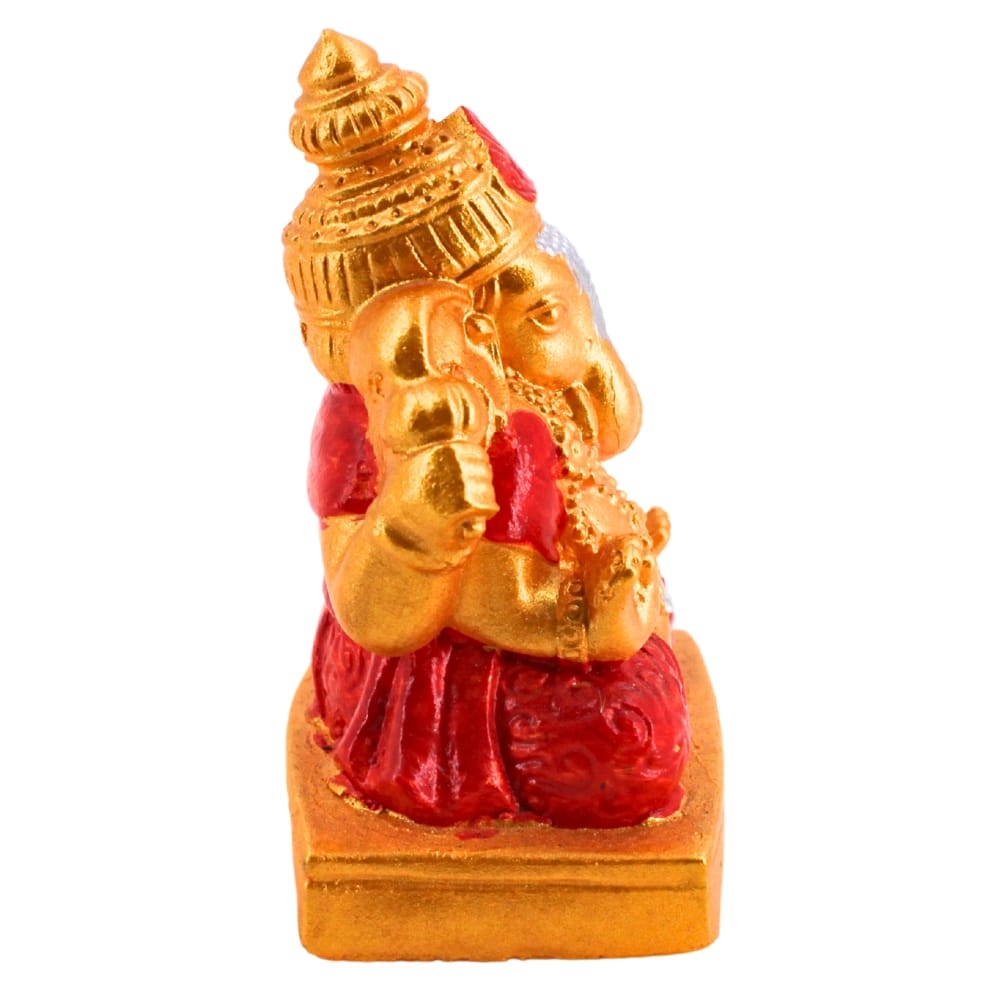 พระพิฆเนศ KORAT SANGSUWAN POTTERY รุ่น THKSP022 8 ซม. สีทอง-แดง_2