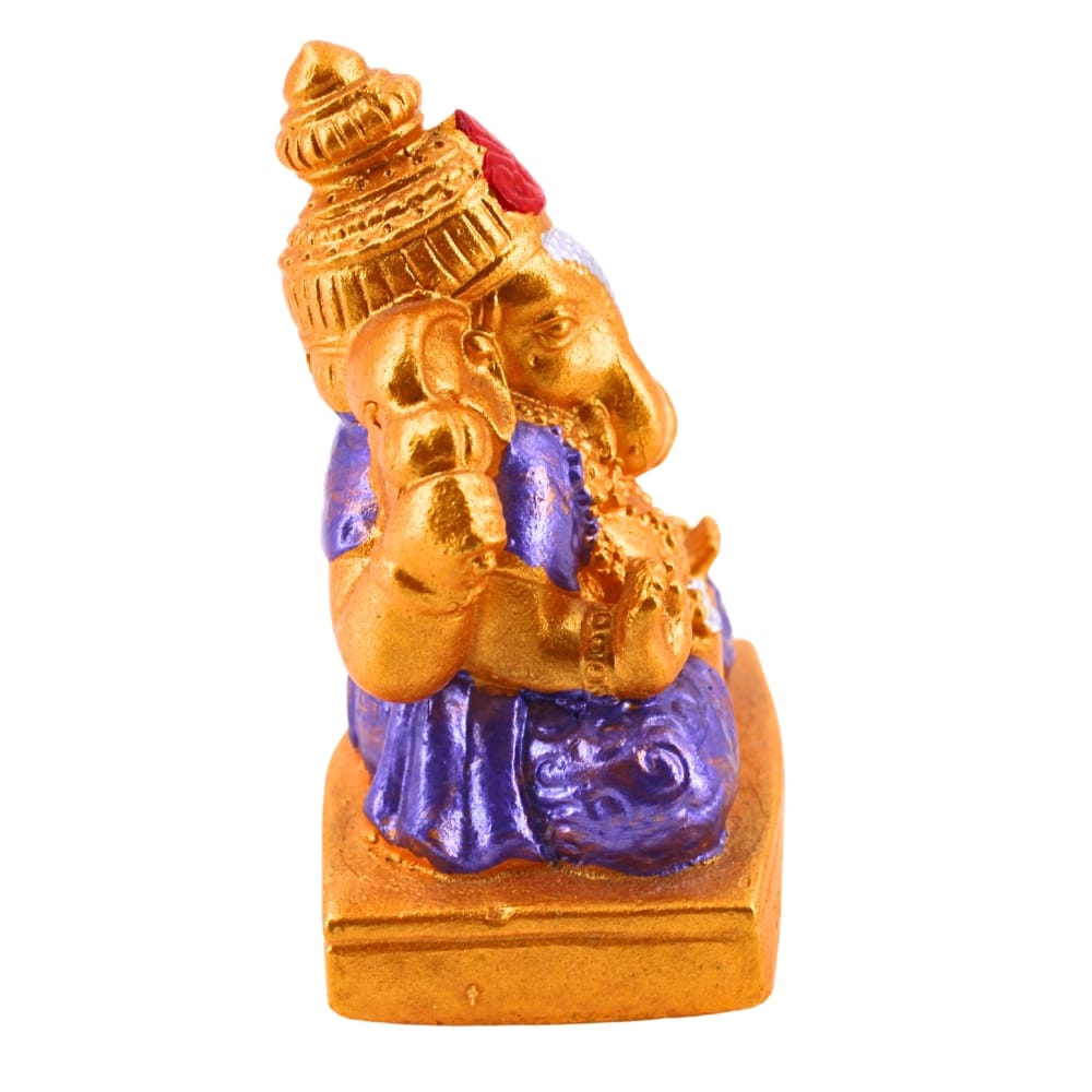 พระพิฆเนศ KORAT SANGSUWAN POTTERY รุ่น THKSP023 8 ซม. สีทอง-ม่วง_2