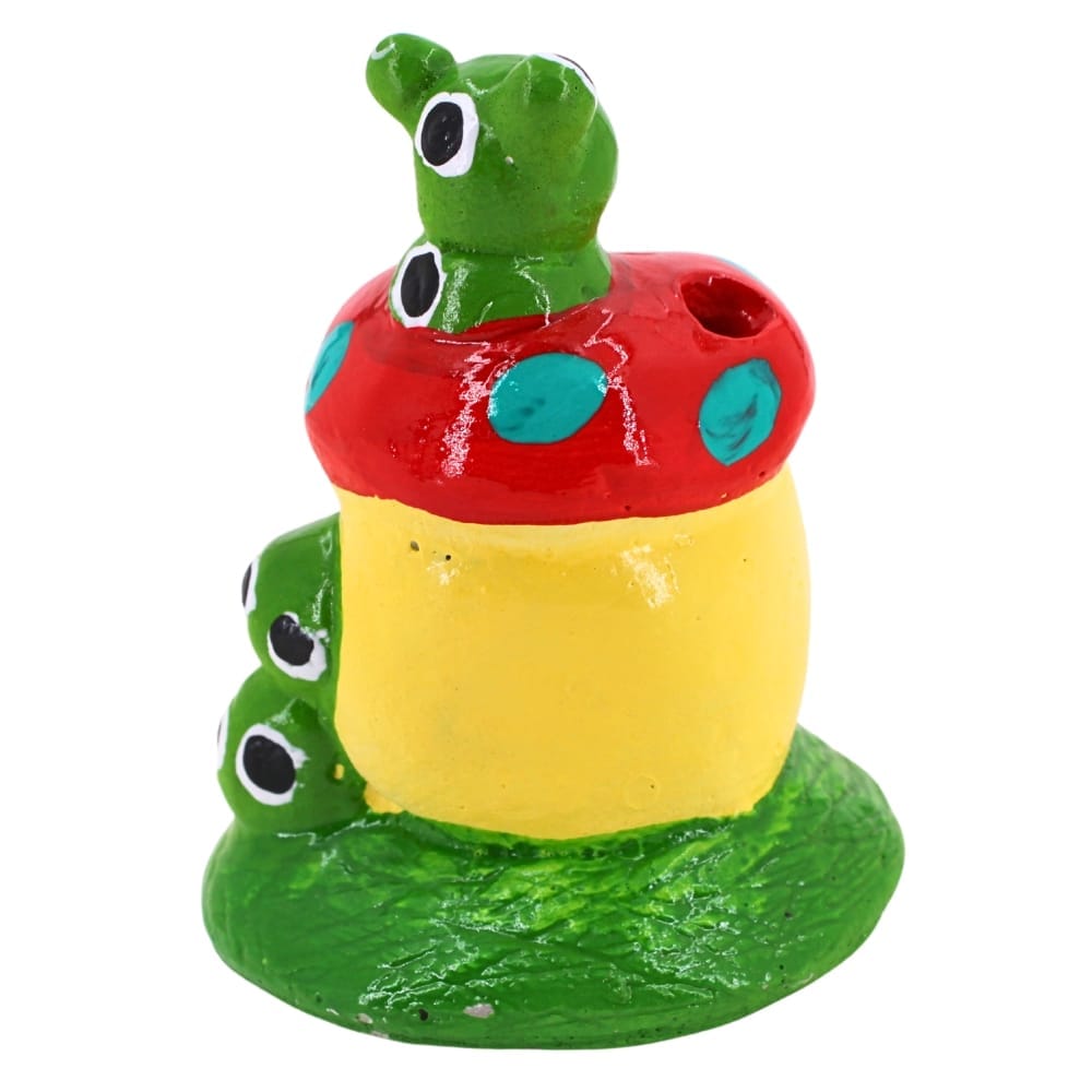 ตุ๊กตาปูนตกแต่งหนอน KORAT SANGSUWAN POTTERY รุ่น THKSP015 10 ซม. เห็ดสีแดง