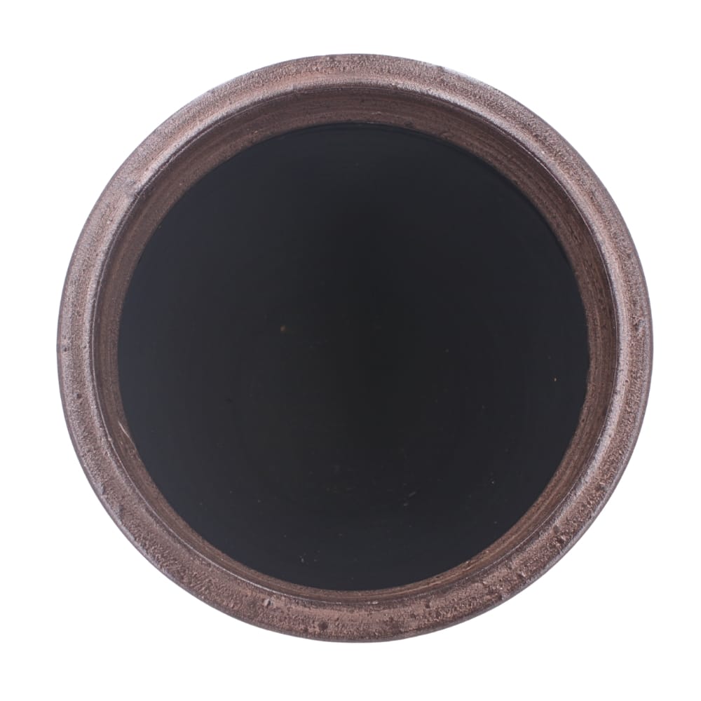 ชุดกระถางดินเผา เซ็ต 3ใบ KORAT SANGSUWAN POTTERY รุ่น THKSP028 ตกแต่งลวดลายธรรมชาติ 10 นิ้ว สีน้ำตาล_4