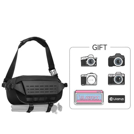 กระเป๋ากล้องสะพายข้าง ULANZI AB02 9L รองรับ GOPRO DJI INSTA360 MIRRORLESS สีดำ_7