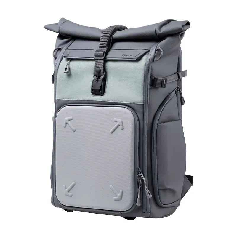 กระเป๋ากล้อง กระเป๋าสะพายหลัง ULANZI BP04 สีเทา 27L มี U-TAG ในตัว รองรับกล้อง DSLR เลนส์_11