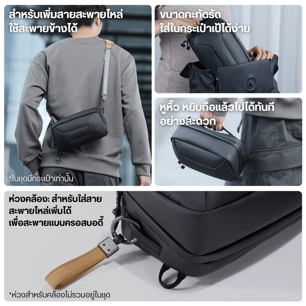 กระเป๋ากล้องพกพา ULANZI BT02 สีดำ ความจุ 2L