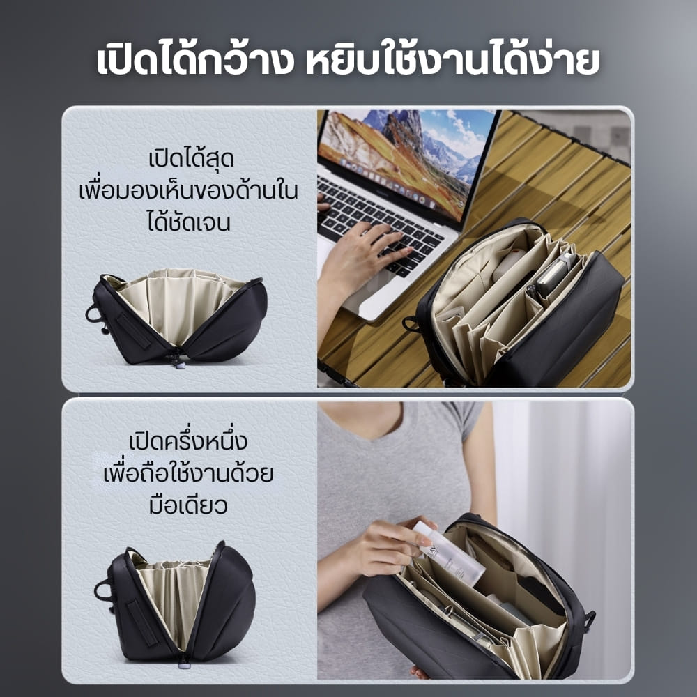 กระเป๋ากล้องพกพา ULANZI BT02 สีดำ ความจุ 2L_4