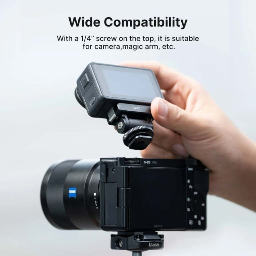 ตัวแปลง ULANZI CA22 สำหรับต่อกล้อง DJI ACTION 3/4 กับช่อง COLDSHOE และ ขาตั้ง