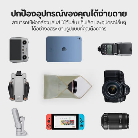 ผ้าห่อกล้อง ULANZI CM009 สีเขียว กันรอยขีดข่วน ผ้าเช็ดกล้อง เลนส์ จอมือถือ สำหรับช่างภาพ_4