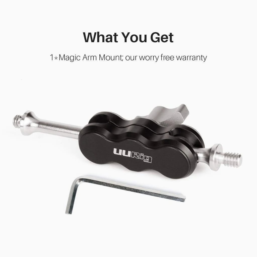 แขนจับอเนกประสงค์ ULANZI R002 ปรับมุม 360&deg; เกลียว 1/4 นิ้ว สำหรับจอมอนิเตอร์ ไฟ ไมค์