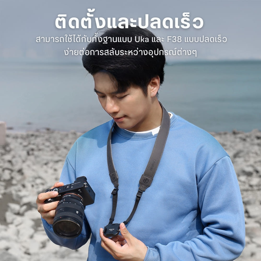 เพลทปลดเร็วกล้อง ULANZI UKA06 พร้อมสายคล้อง รองรับระบบ UKA และ F38