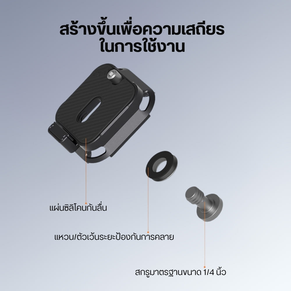 เพลทกล้อง ULANZI UKA09 ระบบ QUICK RELEASE เพลทกล้อง DSLR สำหรับต่อขาตั้ง