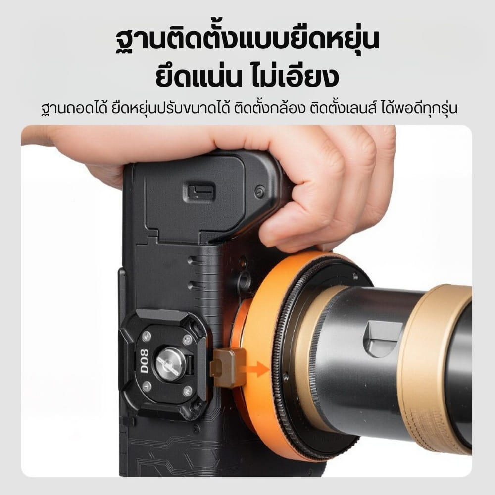 เพลทกล้อง ULANZI UKA09 ระบบ QUICK RELEASE เพลทกล้อง DSLR สำหรับต่อขาตั้ง