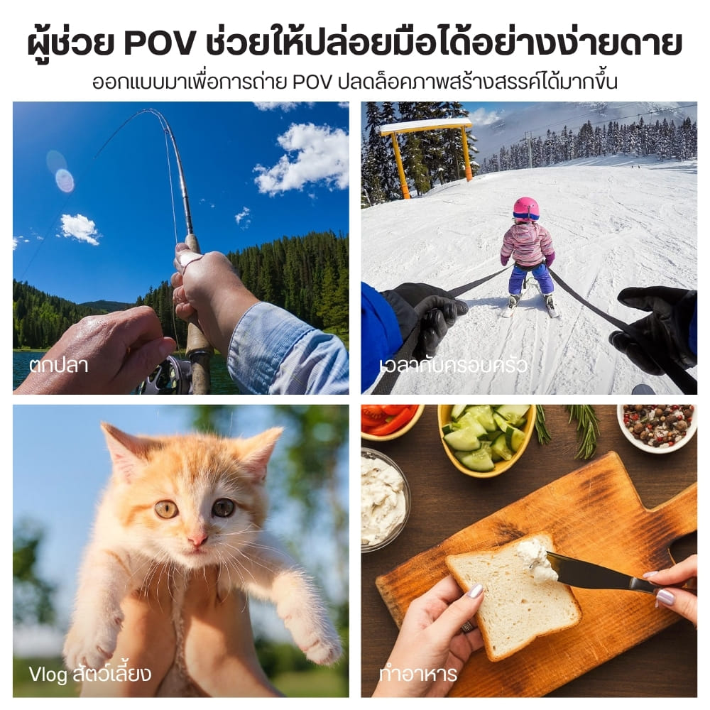 ขาตั้งคล้องคอแม่เหล็ก ULANZI MG14 สำหรับสมาร์ทโฟน ถ่ายภาพ POV แฮนด์ฟรี 360°_3