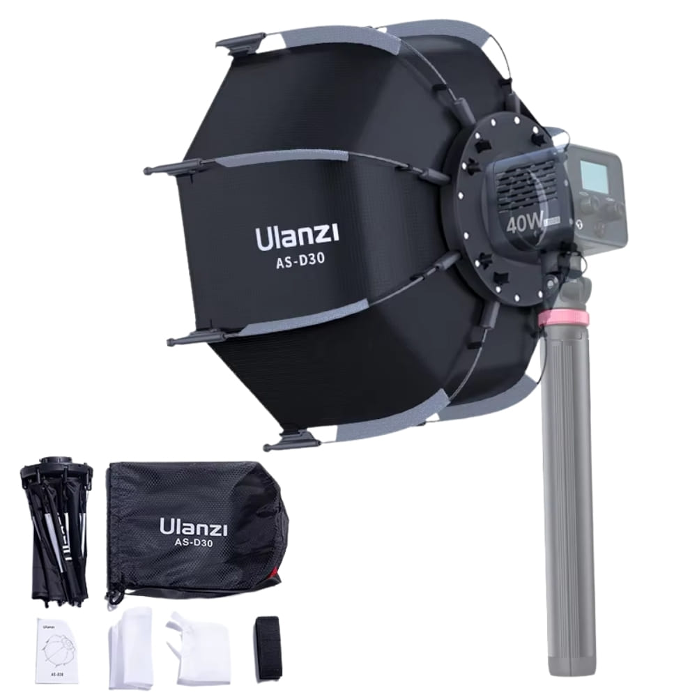 ซอฟต์บ็อกซ์ 8 เหลี่ยม ULANZI AS-D30 กรองแสง 30 ซม. MINI BOWEN MOUNT ถ่ายภาพ วิดีโอ ให้แสงนุ่ม_7