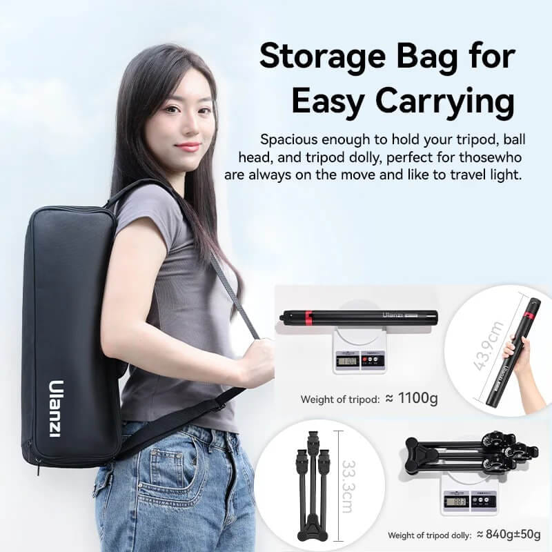 กระเป๋าเก็บขาตั้งกล้อง ULANZI AT04 ขนาด 460X155X110 มิลลิเมตร สีดำ_1