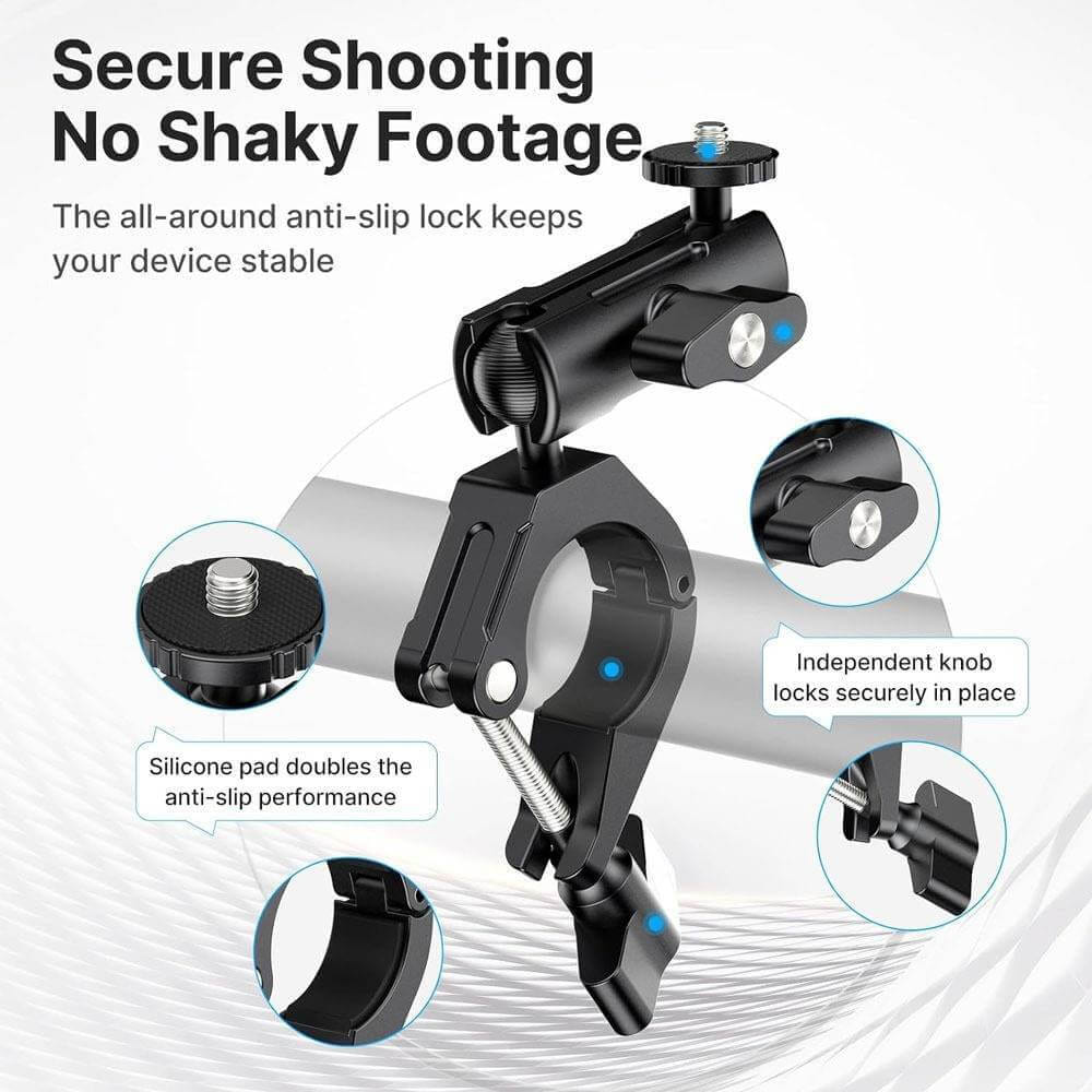 แคลมป์แบบหนีบ ULANZI CM025 สำหรับ GOPRO สีดำ