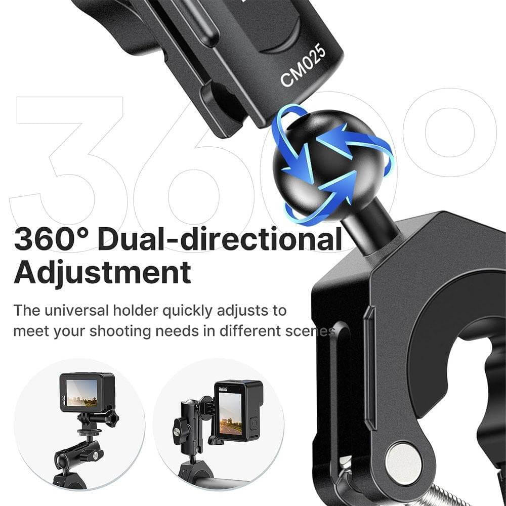แคลมป์แบบหนีบ ULANZI CM025 สำหรับ GOPRO สีดำ