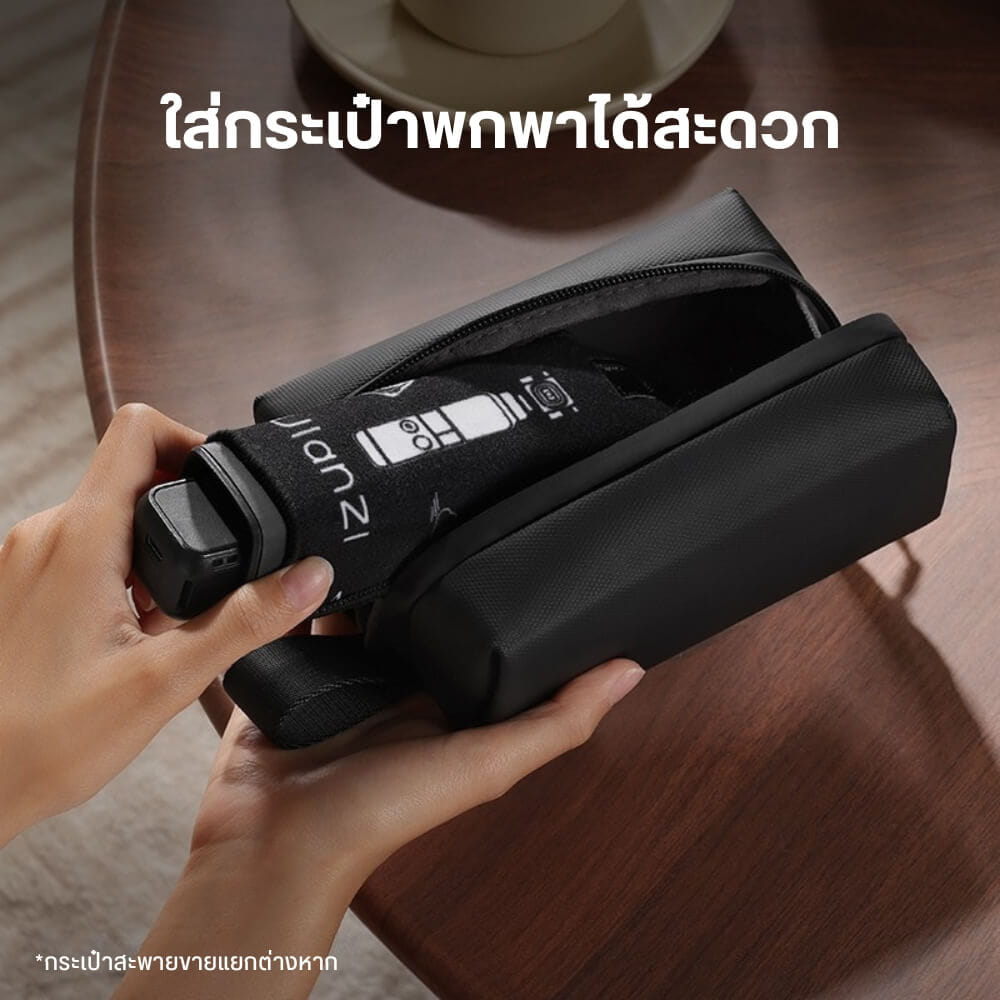 ผ้าห่อกล้อง DJI OSMO POCKET 3 ULANZI CO71 ขนาดพกพา สีดำ