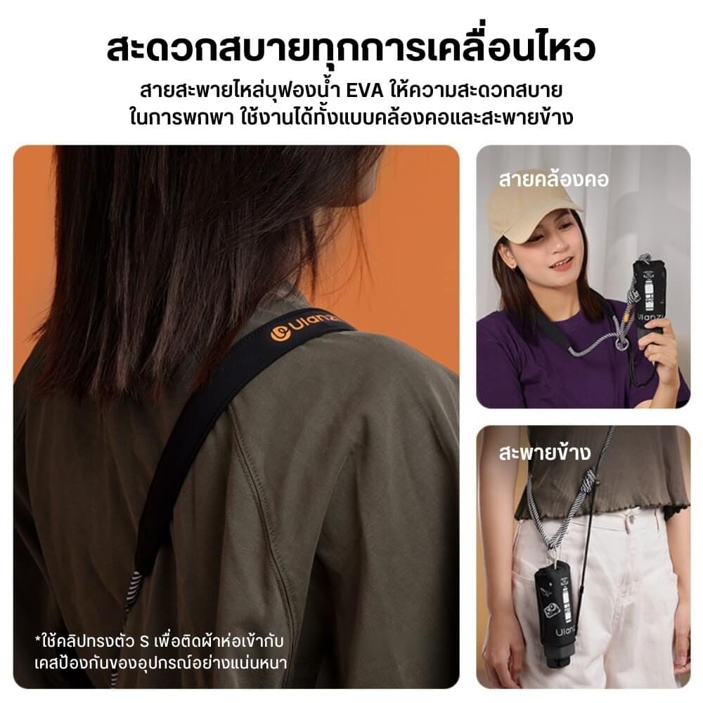 ผ้าห่อกล้อง DJI OSMO POCKET 3 ULANZI CO71 ขนาดพกพา สีดำ