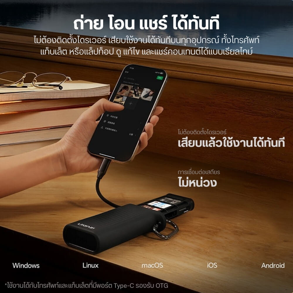 เคสเก็บซิมการ์ด ULANZI CR2 ขนาดพกพา สีเทา