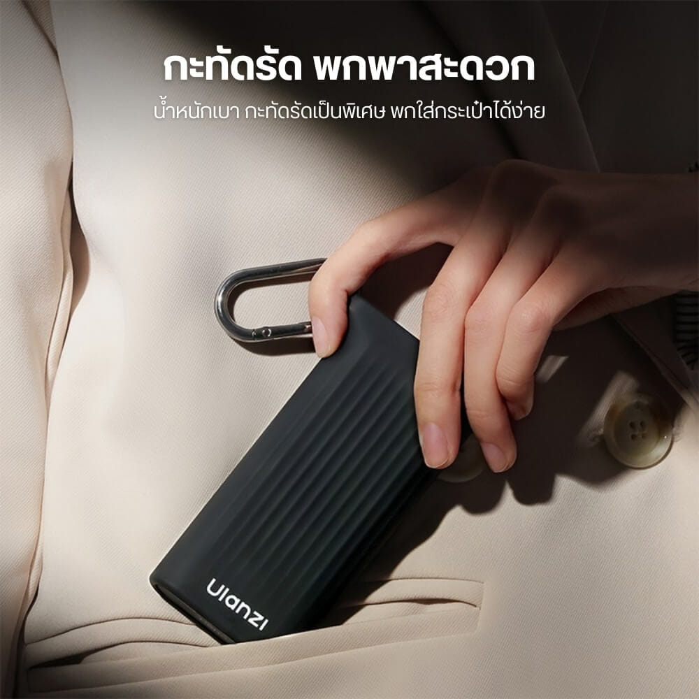เคสเก็บซิมการ์ด ULANZI CR2 ขนาดพกพา สีเทา