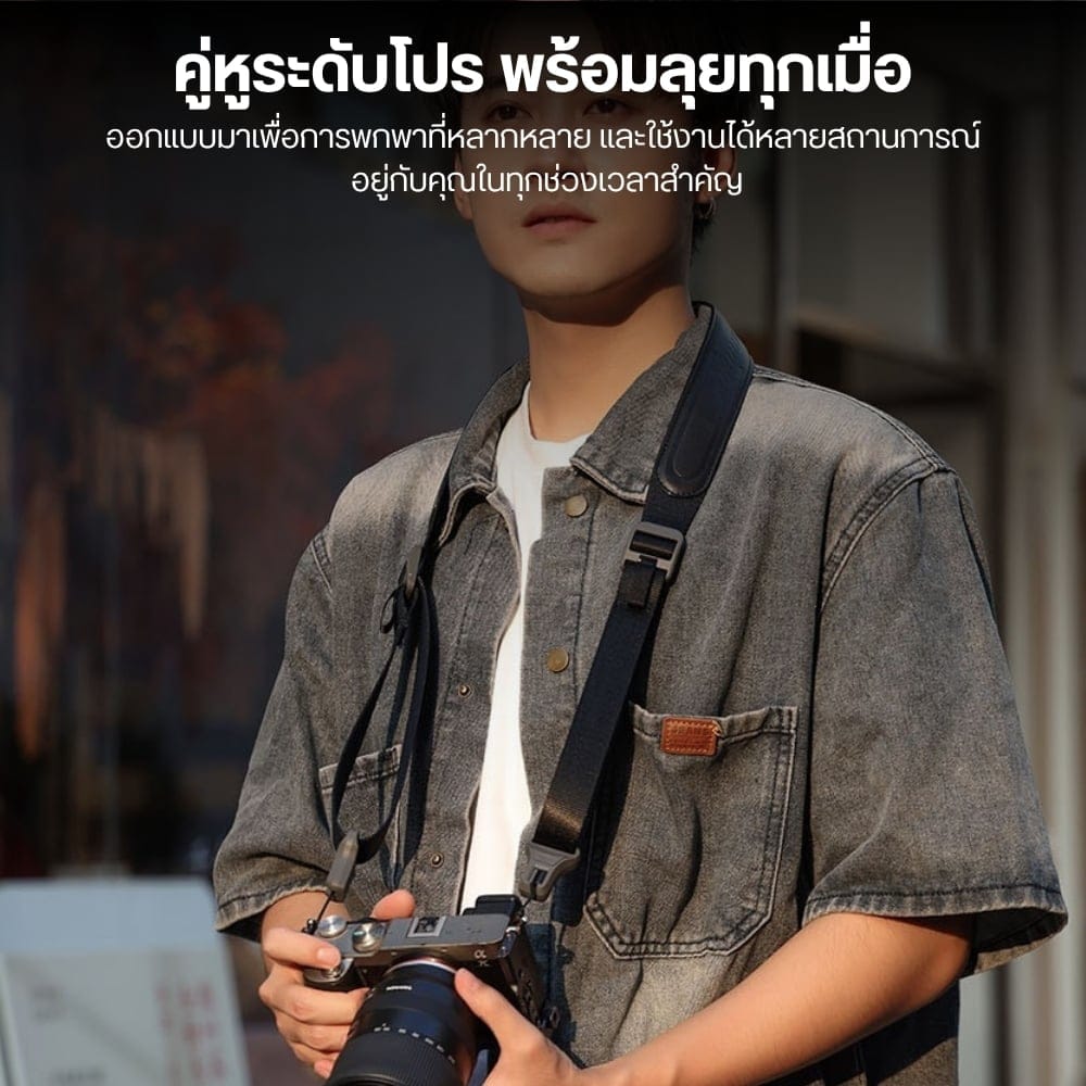 สายสะพายกล้อง ULANZI CSS1 U-SNAP ระบบ QUICK RELEASE รองรับ 60KG สีน้ำเงิน_4