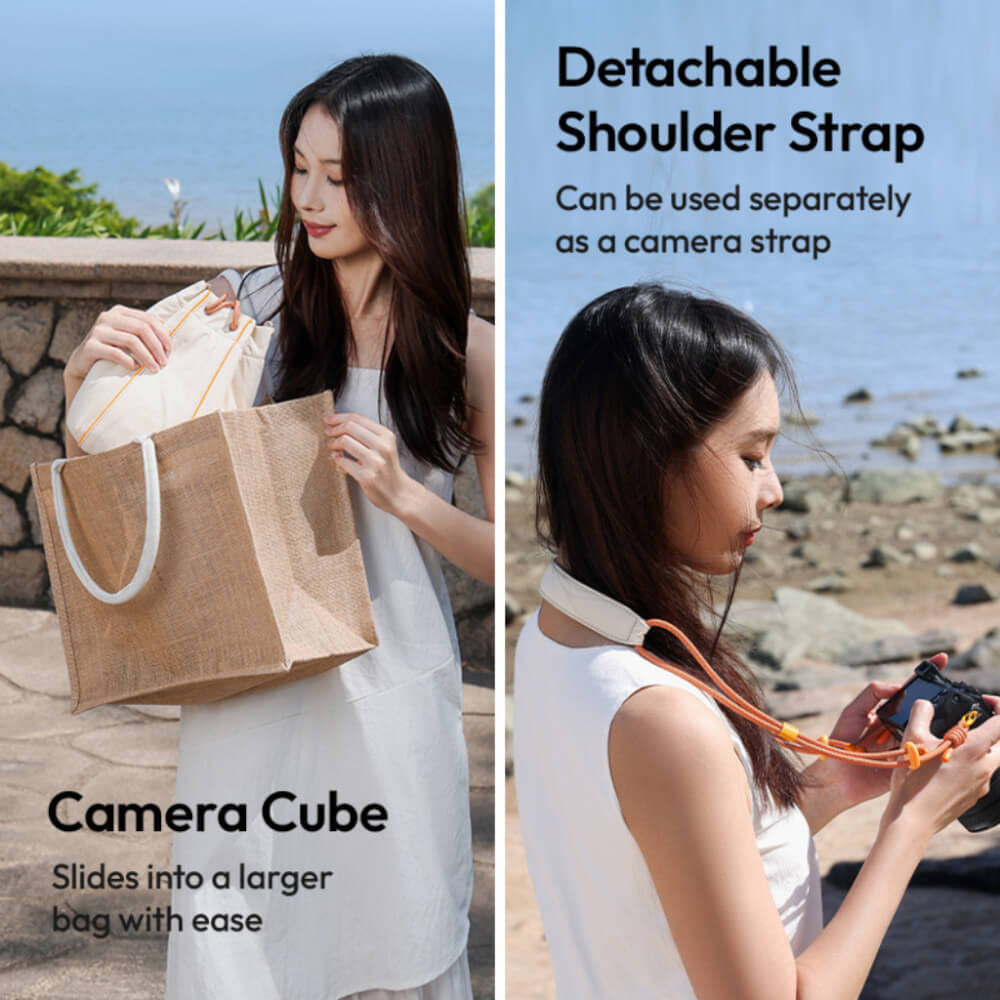 กระเป๋ากล้อง ULANZI DS01 ขนาดความจุ 8.7 ลิตร สีครีม