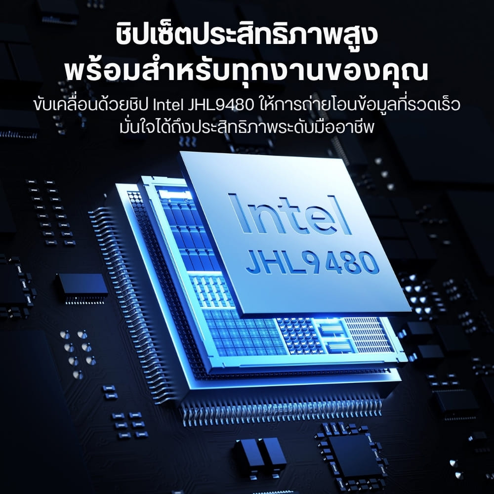 กล่องใส่ SSD M.2 NVME ULANZI DT580 ความเร็วสูงสุด 80GBPS พร้อมพัดลมระบายความร้อน
