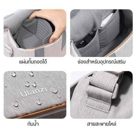 กระเป๋ากล้อง ULANZI F01 ขนาดความจุ 4 ลิตร สีครีม_5