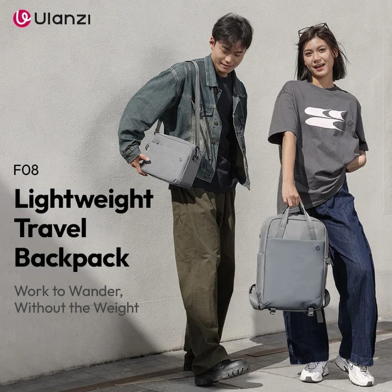 กระเป๋าเป้กล้อง ULANZI F08 ขนาดความจุ 18 ลิตร สีเทา