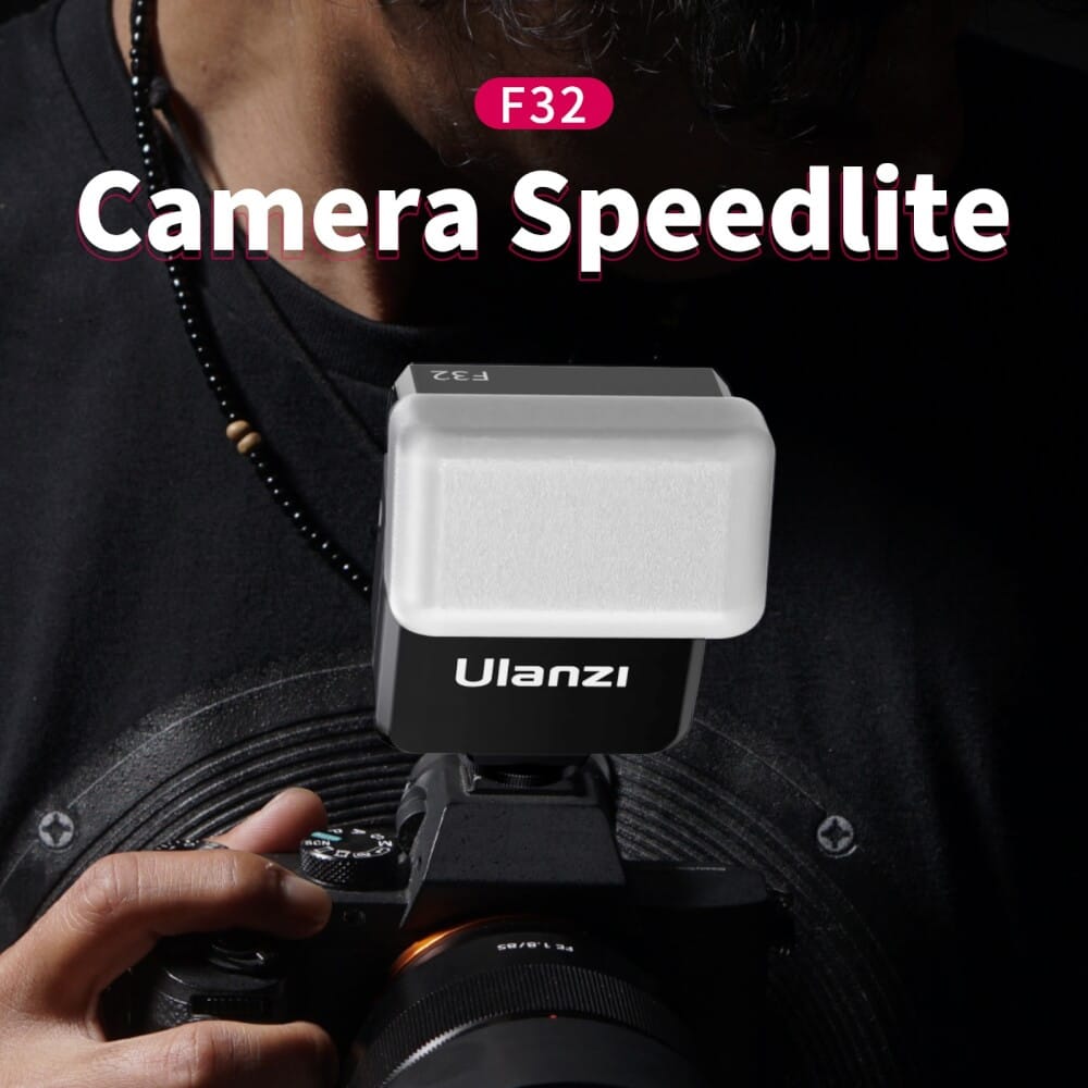 แฟลชกล้องถ่ายภาพ ULANZI F32 ขนาดพกพา สีดำ_1