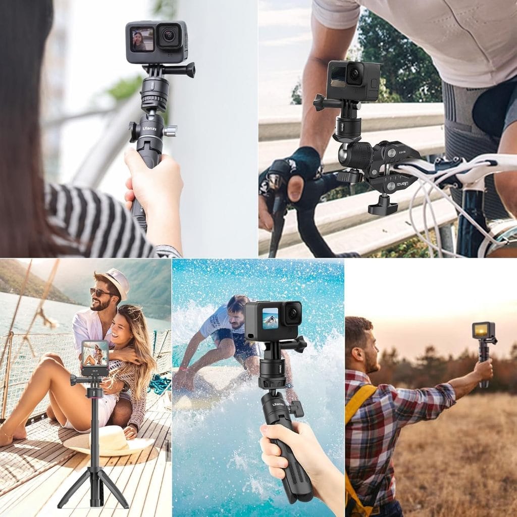 อะแดปเตอร์กล้อง ULANZI GO QUICK II MOUNT KIT รองรับ GOPRO 12,11,10,9 ขนาดพกพา สีดำ