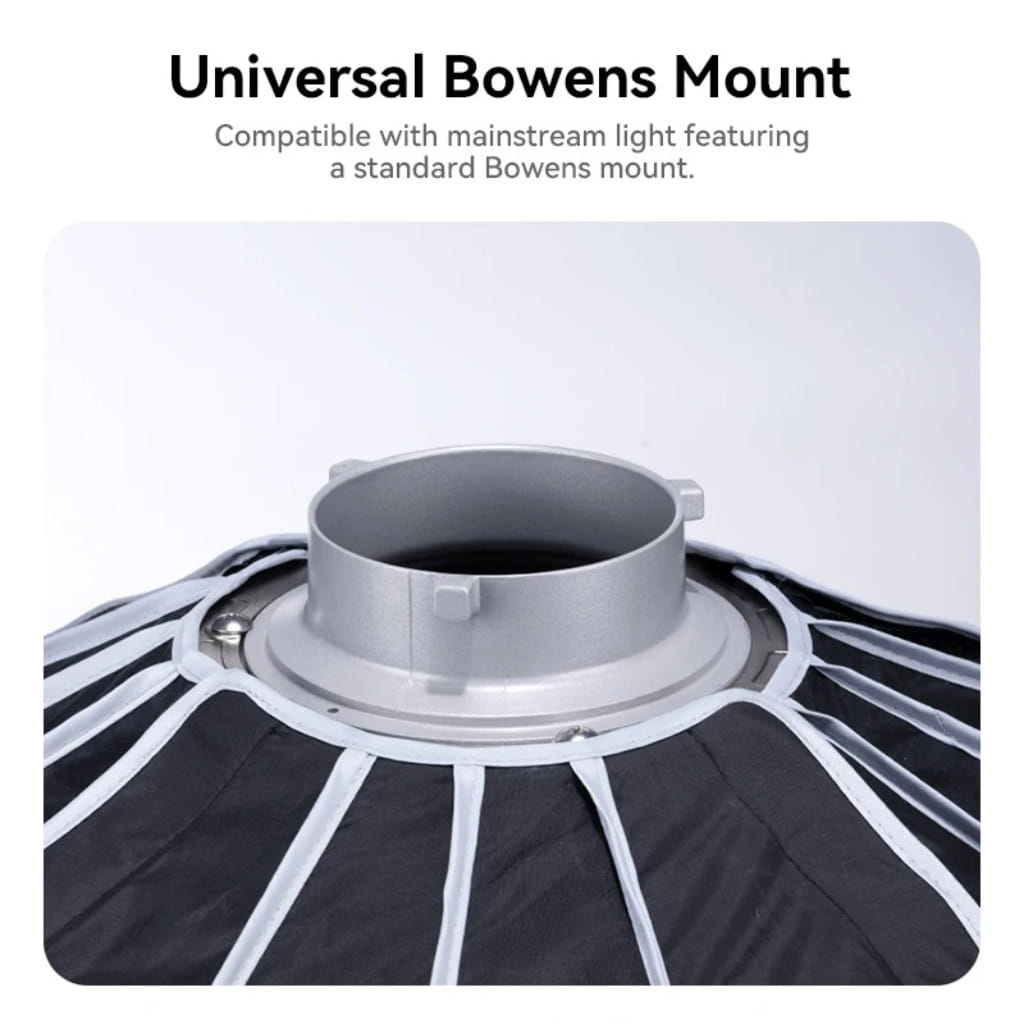 ซอฟต์บ็อกซ์ โคมร่มกลม ULANZI L80 กรองแสง 80 ซม. BOWEN MOUNT ถ่ายภาพ วิดีโอ ให้แสงนุ่ม_1