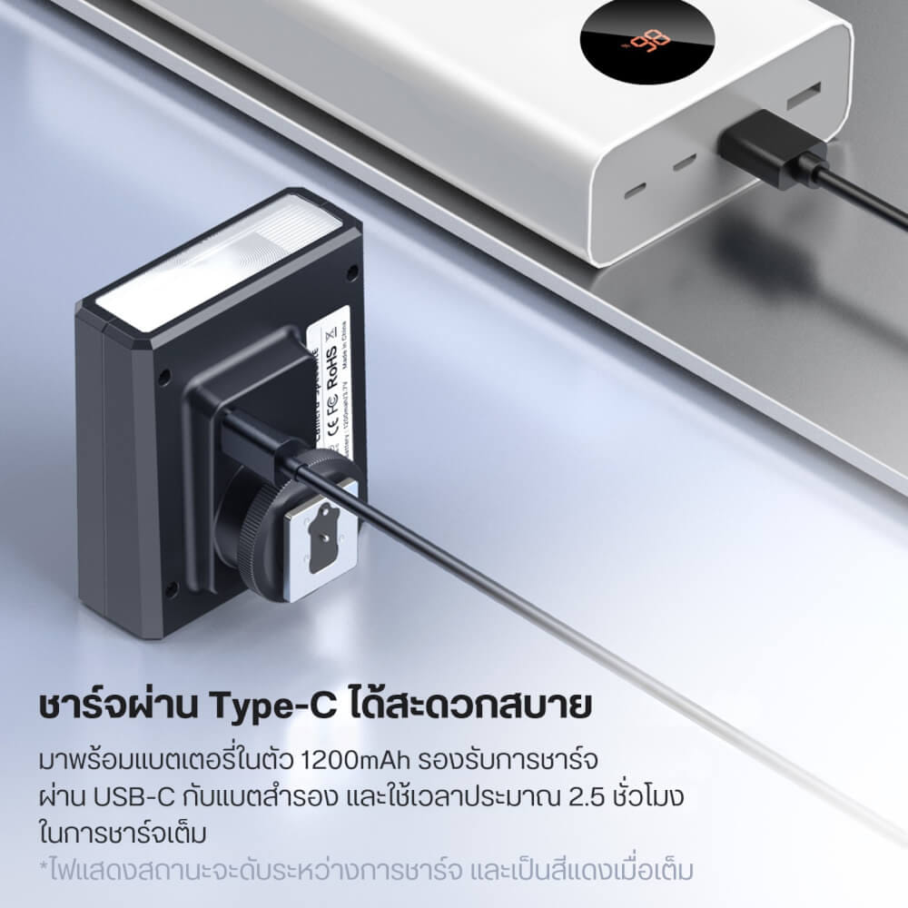 แฟลชกล้อง ULANZI F12 ขนาดพกพา สีดำ_7