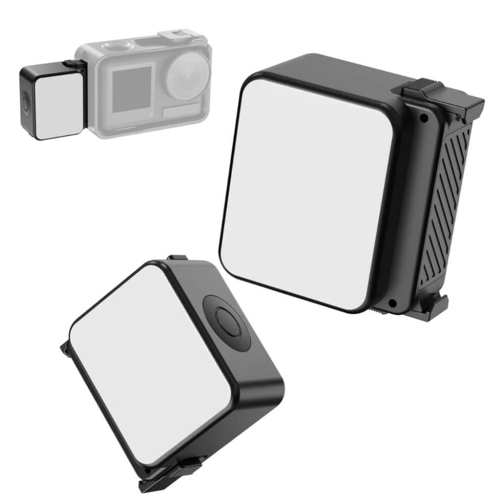 ไฟ LED อเนกประสงค์ ULANZI LM18 ขนาดพกพา สีดำ ไฟเซลฟี่ ไฟดารา ไฟติดกล้อง DJI OSMO ACTION 4/3 และ POCKET 3_0