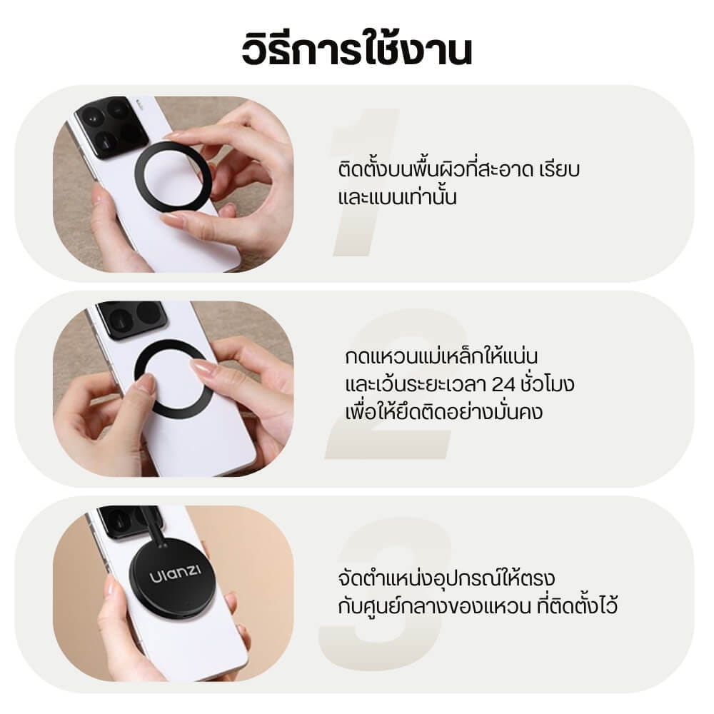 ไฟ LED อเนกประสงค์ ULANZI M10 ระบบ MAGSAFE ขนาดพกพา สีดำ
