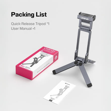 ขาตั้งมินิแม่เหล็ก ULANZI MA37 QUICK RELEASE 4 โหมด พับเก็บ 12.5CM รับน้ำหนัก 400G สำหรับ ACTION 6 / OSMO NANO_9