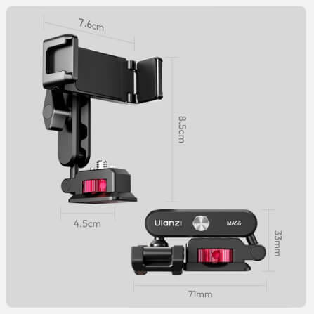 หัวจับมือถือ ULANZI MA56 แบบ PHONE CLAMP ขนาดพกพา สีดำ_10