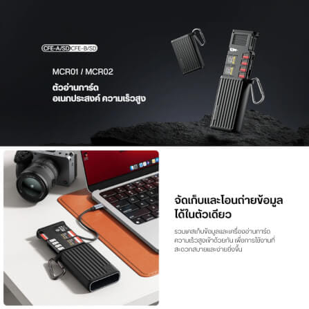 การ์ดรีดเดอร์ ULANZI MCR01 ขนาดพกพา สีดำ_1