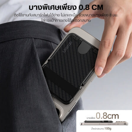 การ์ด โฮลเดอร์ ULANZI ML25 ระบบ MAGSAFE สีดำ_3