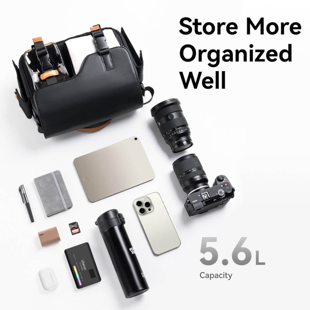 กระเป๋ากล้อง ULANZI MS12 ขนาดความจุ 5.6 ลิตร สีดำ_5