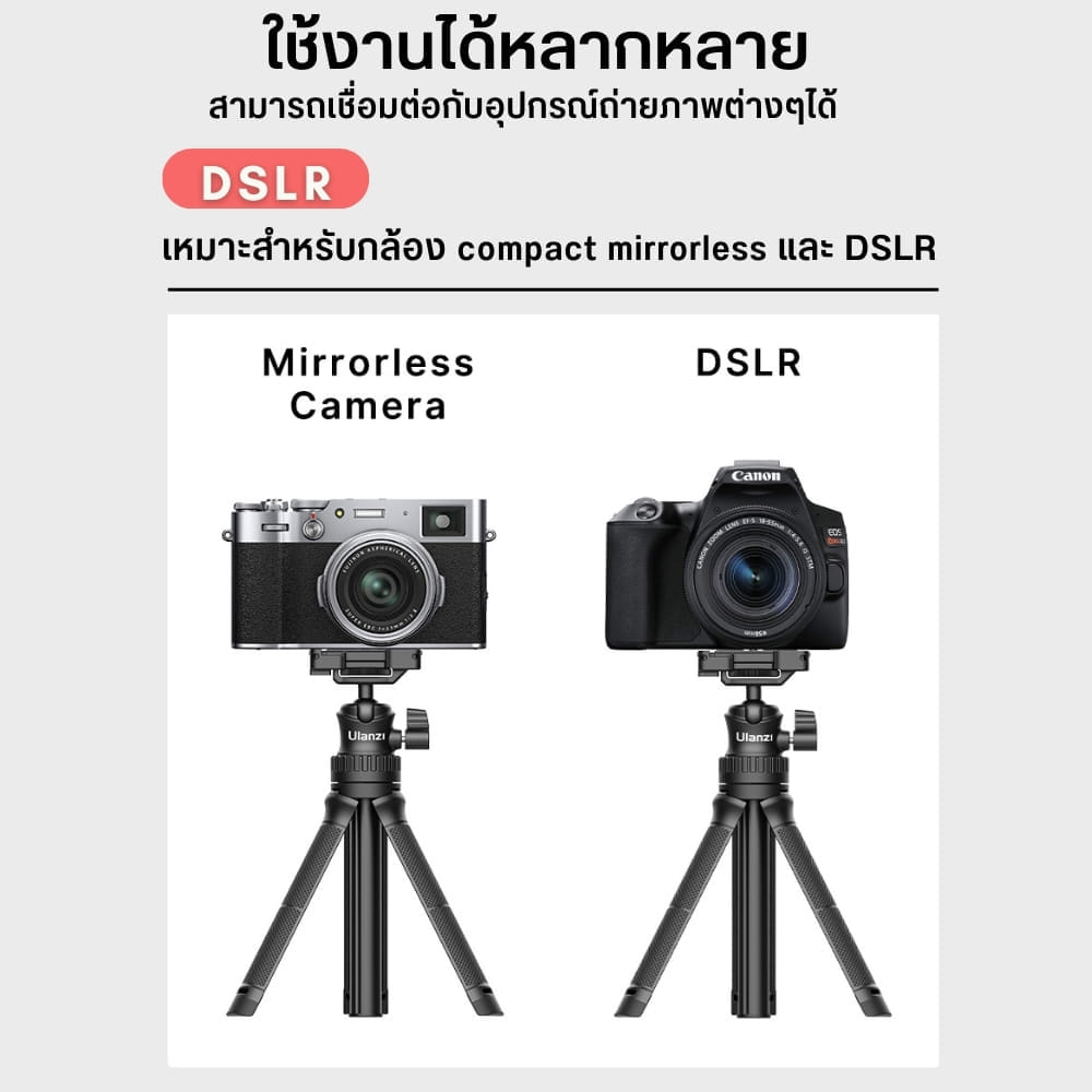 ขาตั้งมือถือ ULANZI MT34 ขนาดพกพา สีดำ