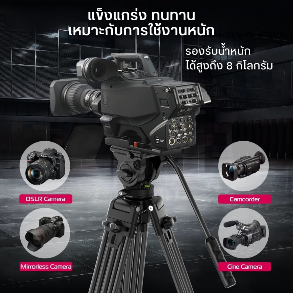 ขาตั้งกล้อง ULANZI MT81 ระบบ ARCA สีดำ_4